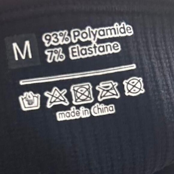 Maternity pregnancy Black Ribbed One-Piece romper – Sleek Athleisure medium - Picture 6 of 6